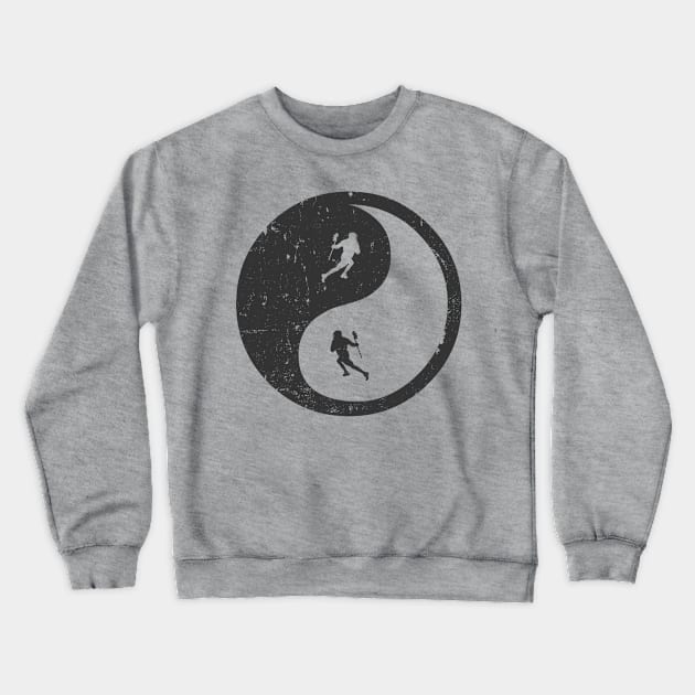 Lacrosse Ying Yang Crewneck Sweatshirt by Jonny1223